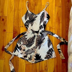 Eclipse Black and White Floral Jumpsuit